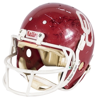 1979 Billy Sims Game Used & Signed Oklahoma Sooners Helmet (Detailed Sims LOA, Visual Match & JSA)